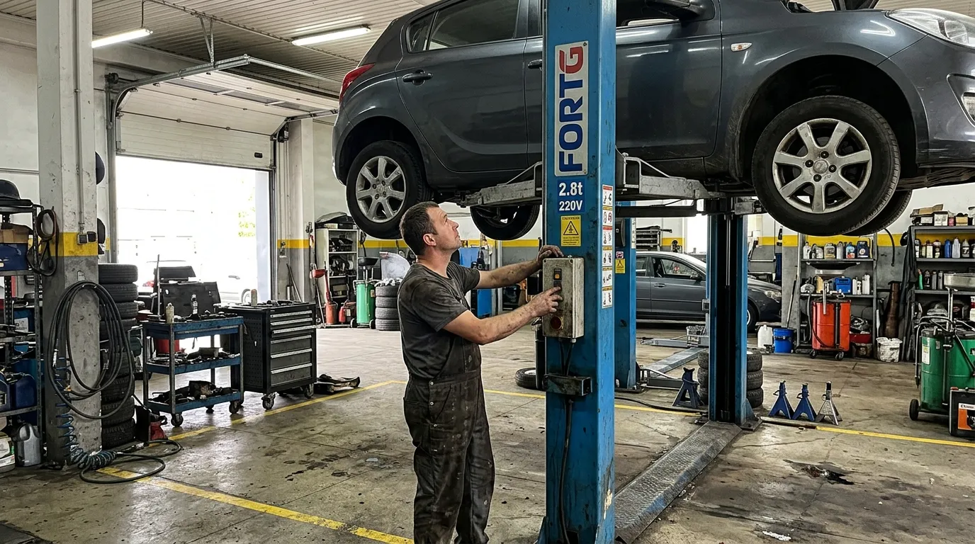 Elevador automotivo com manutenção adequada